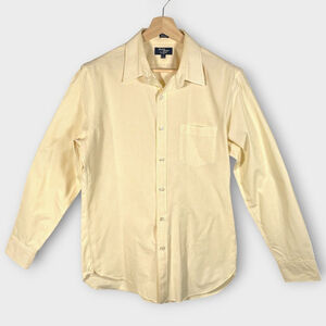 J Crew Thompson Shirtings Shirt Men's LARGE 16-16.5 100% Cotton 80's 2-ply EUC